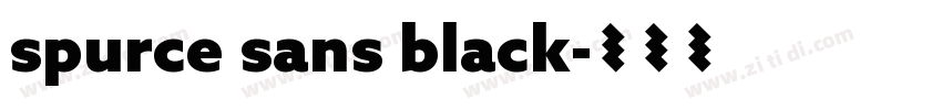 spurce sans black字体转换